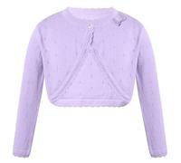 Mädchen Strickjacke Langarm Bolero Kinder Jäckchen Festlich Party Taufe Hochzeit Blumenmädchen Kommunionkleid
