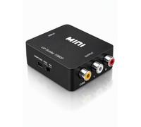 Maehihw Convertidor HDMI a RCA, Adaptador HDMI a AV de Audio y Video | Soporte 1080P, Adaptador Euroconector para DVD STB PS2 PS3 PS4 TV Gamecube VHS Camara Laptop VCR Proyector
