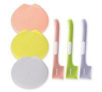 MaehSab Juego de 6 piezas de suministros de comida para mascotas, 3 tapas de silicona para latas de comida para perros y gatos y 3 cucharas de mezcla de alimentos para gatos, apto para lavavajillas