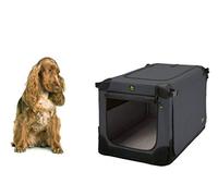 Maelson Soft Kennel - Caja para Perros (72 x 51 x 51 cm), Color Gris