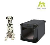 Maelson Soft Kennel - Caja para Perros (82 x 59 x 59 cm), Color Antracita