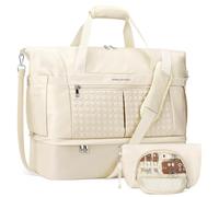 Maelstrom Bolsa de Gimnasio con Compartimento para Zapatos, Beige, 40L US, Bolsa de Gimnasio con Compartimento para Zapatos