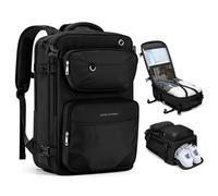 Maelstrom Mochila de viaje para hombres y mujeres, mochila de transporte de 35 L para viajar en avión, con bolsa para cinturón y compartimento para zapatos, mochila impermeable para laptop de 17