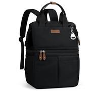 Maelstrom Mochila isotérmica, más Genial 36 latas Mochila isotérmica, Bolsa isotérmica de Dos Pisos Flexible e Impermeable, Mochila de Comedor Ligera para Hombres y Mujeres (Negro)