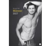 Männer Edition Kalender 2027: Jeden Monat ein sinnliches Schwarz-Weiß-Foto in einem Kalender im Großformat. Schöne Männer im Wandkalender XXL 2027. Hochformat 49 x 68 cm.