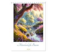 Märchenhafte Bäume (Tischkalender 2026 DIN A5 hoch), CALVENDO Monatskalender: Eine Reise durch die Jahreszeiten mit zauberhaften Bäumen