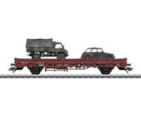 Märklin 46929 Vagón Plataforma Kbs 443 Con Bundeswehr Vehículo DB Ep.IV Nuevo