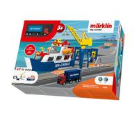 Märklin Barco de Carga y grúa Portuaria, Color carbón, Small (72223)