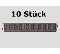 Märklin H0 24229 - Riel Recto, Longitud 229,3 Mm (10 Piezas En OVP) Nuevo