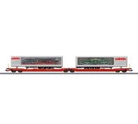 Märklin H0 47477 vagón de bolsillo doble Sdggmrss 738 DB AG "Tráfico de fábri...