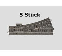 Märklin H0 5 X 24611 - Desvío Izquierda, 188,3 MM / R2 = 437,5 24,3 ° Mercancía