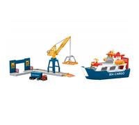 Märklin H0 72223 - Mi Mundo - Barco De Carga Y Grúa De Puerto Nuevo