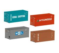 Märklin H0 76553 - Juego Contenedores 20ft, Época VI (4 Piezas) Nuevo