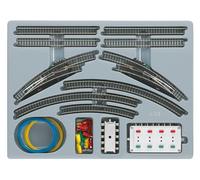 Märklin - Juego de Vías Dobles T1 - Escala Z - 6.5 mm - Plástico - Sin Pila - Importado de Alemania