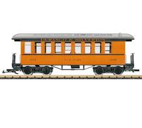 Märklin LGB 30822 Coach 335 Elk Park D&S Spur G, Durango & Silverton Narrow Gauge Railroad - Coach 335 - Cochecito de pasajeros (Interior y Puertas Abiertas y Ruedas metálicas)