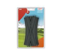 Märklin My World - 23303 - Cruce de vías de plástico (2 Unidades) - Extensión de Carril - Accesorio de Pista - Pista H0