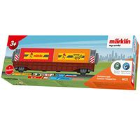 Märklin My World 44122 - Carrito portacontenedores con contenedor extraíble - Acoplamiento magnético - Accesorios de ferrocarril - a Partir de 3 años - Carril H0