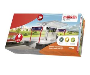Märklin Plataforma de estación con luz para niños, my World 72213, Juguetes y Juegos para Edades de 3 años en adelante, baterías Incluidas, Unisex-niño
