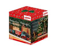 Märklin Start up 29124 - Kit de Inicio de Navidad con Locomotora de Vapor, Coche de pasajeros y vagones de mercancías con diseño navideño, vía H0, a Partir de 6 años, Ideal para Entrar en el