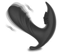 Mäsajẹadør de Próştaťa Ŝilićonä Ẹsťimuladør de Pêriné, Cønșolador Ānal Vībradør con Control Remoto 10 Modos de Vībraçióņ, Juġuetểs Ŝexụaleş Usb Recargable