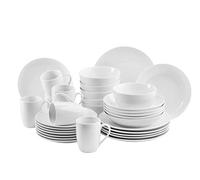 MÄSER 931523 Barca - Vajilla para 6 personas (30 piezas, porcelana), color blanco