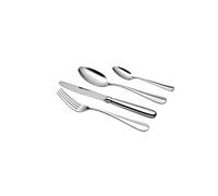 MÄSER Baguette Cubertería de 24 Piezas, para 6 Personas, níquel y Cromo, Plata