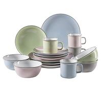 Mäser Maila - Vajilla de cerámica, diseño vintage, piedra, Juego de 4 personas., 4-Personen-Set