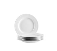 MÄSER Serie Arlona - Juego de platos de postre atemporales, elegantes, de porcelana para 6 personas, pequeños platos de cerámica