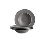 MÄSER Serie Unico - Plato de pasta para 4 personas (cerámica de alta calidad, atemporal, gres, color antracita)
