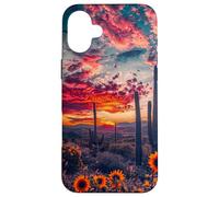 Maestoso Tramonto Western Boho Colori vivaci Carcasa para iPhone 16 Plus