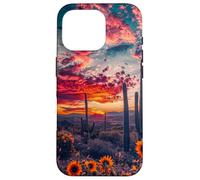 Maestoso Tramonto Western Boho Colori vivaci Carcasa para iPhone 16 Pro
