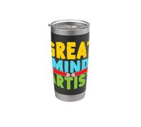 Maestra De Pre Kínder Great Mind Artist Maestra De Vaso térmico de acero inoxidable de doble pared
