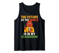 Maestra de Preescolar Futuro del Mundo Diversión para Mujer ABCD Camiseta sin Mangas