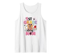 Maestra de Primer Grado Perro Mamá Primer Día de Escuela Camiseta sin Mangas