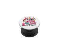 Maestra de Primer Grado Western Cowgirl Line Dancer PopSockets PopGrip Adhesivo