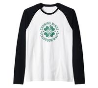 Maestra del Día de San Patricio de Growing Minds Camiseta Manga Raglan