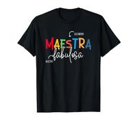 Maestra Fabulosa Maestra De Español Maestra De Español Camiseta gráfica económica