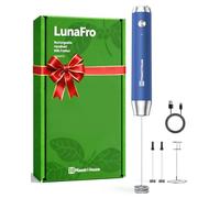 Maestri House Espumador de Leche, Recargable Espumador Leche Electrico con Agitador de Acero Inoxidable, Impermeable Mini Batidor Electrico para Café, matcha, Lattes, (Azul Medianoche)
