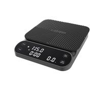 Maestri House S3 Báscula de café con temporizador, 3 kg/0,1 g, recargable, báscula digital de espresso, 3 modos de preparación, proporciones de preparación e indicador de flujo ajustables, para Pour