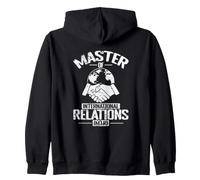 Maestría En Relaciones Internacionales Diplomacia Global Sudadera con Capucha