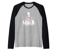 Maestría en técnicas MMA Artes Marciales Mixtas Camiseta Manga Raglan