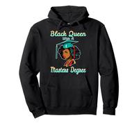 Maestría Graduación Black Queen Afroamericana MSW Sudadera con Capucha