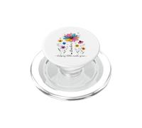Maestro ayudando a pequeñas Mentes a Crecer diseño Floral PopSockets PopGrip para MagSafe