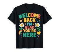 Maestro Bienvenido de Vuelta a la Escuela Me Alegro de Que estés aquí el Primer día Camiseta