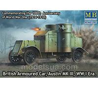 Maestro Box MB72007-1/72 British Armoured Car, Austin, MK III, época de la Primera Guerra Mundial