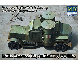 Maestro Box MB72008-1/72 British Armoured Car, Austin, MK IV, época de la Primera Guerra Mundial