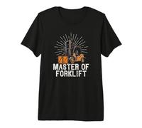 Maestro Certificado de Carretilla elevadora de Carretilla elevadora Operador Camiseta Premium