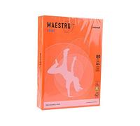 Maestro Colour A4 80 ff.500 - Papel de color naranja