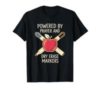 Maestro Cristiano impulsado por la oración borrado en seco Escuela Dominical Camiseta