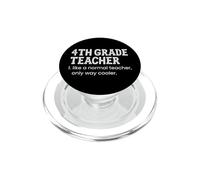 Maestro de 4to Grado como un Maestro Normal Solo Camino más Fresco PopSockets PopGrip para MagSafe
